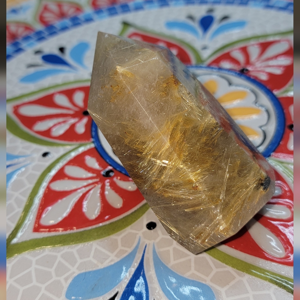 Golden Rutilated Quartz Point